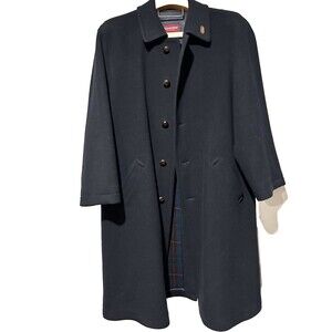 Schneiders Salzburg Men’s Classic Wool Cashmere Coat size 44US No Tag Navy Blue